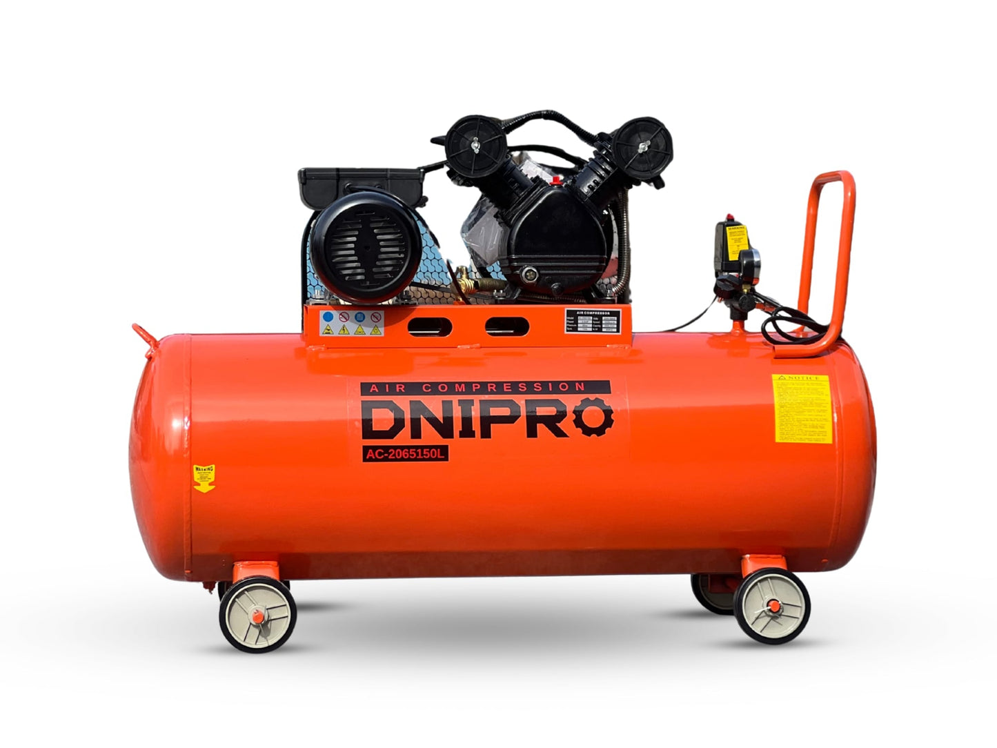 ჰაერის კომპრესორი 150 ლიტრიანი DNIPRO (AC-2065150L