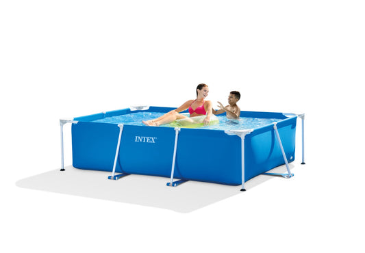 INTEX 28272NP კარკასული აუზი ოთკუთხედი 3x2x0.75მ